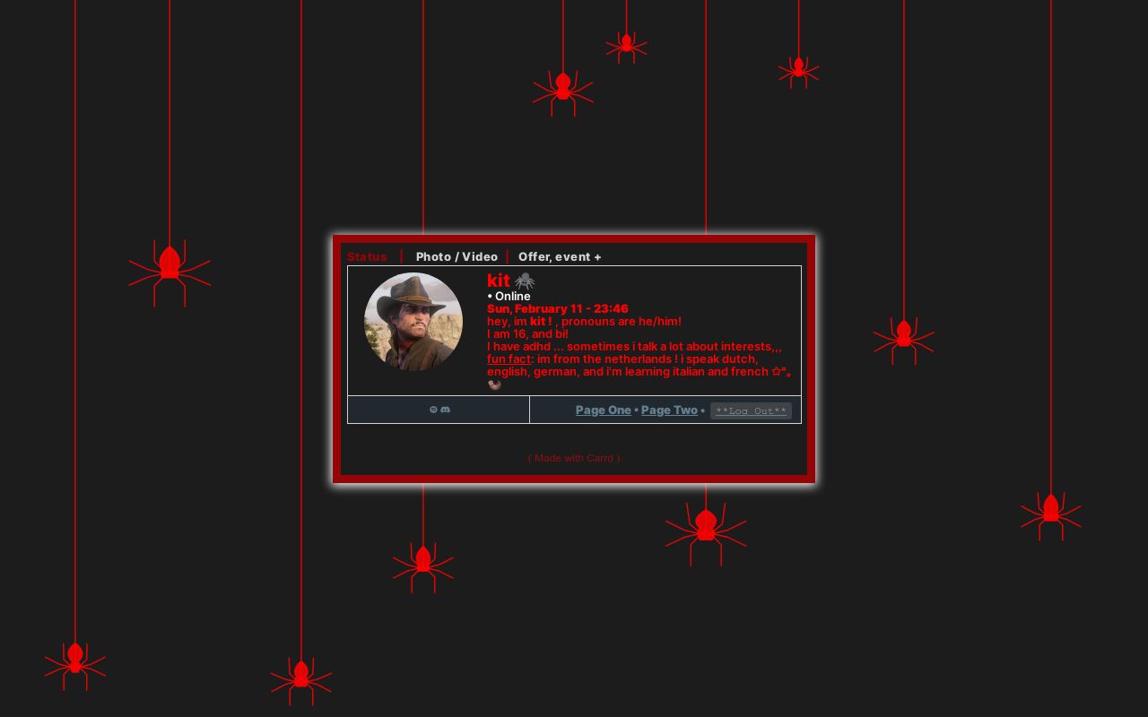 Carrd profile picture for @disruptions
